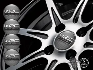 WRC Wheel Emblems Style High-Quality Dome Labels